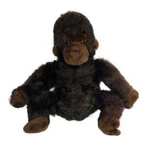 Peluche vintage Dakin gorille singe singe marron peluche réaliste fourrure 19" - Photo 1/10