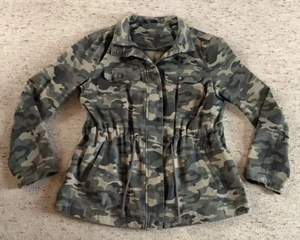* Schöne Jacke Im Military Look * Camouflage * Grün * Bodyflirt * Gr. 44 * - Bild 1 von 7