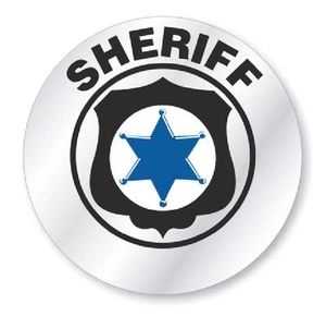 Sheriff Hard Hat Decal Hardhat Sticker Helmet Label H223 - Picture 1 of 1
