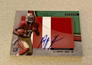 2012 Topps Strata Clear Cut Auto #CCAR-AJ A.J. Jenkins 49ers 23/55 - Picture 1 of 2