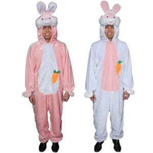 Plush Easter Bunny Mascot Costume By Dress America -Size Adult (1 Size Fit most) - Picture 1 of 3