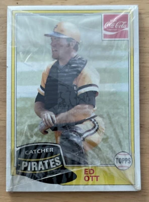 1981 Topps Coca-Cola Pittsburgh Pirates Baseball Team Wax Pack Ed Ott - Image 1 of 2