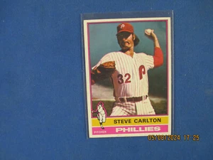 1976 Topps Baseball # 355 Steve Carlton EX + - Imagen 1 de 2