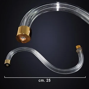 RICAMBIO LAMPADARIO E APPLIQUE BRACCIO IN CRISTALLO LISCIO DA 25 CM  - Picture 1 of 1