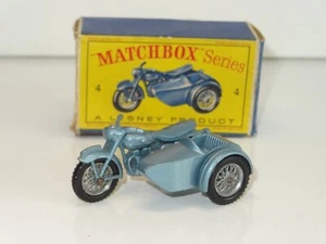 *(S) lesney matchbox TRIUMPH MOTORCYCLE & SIDECAR - 4 (2) - Picture 1 of 5