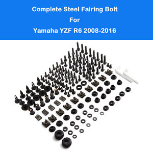 Complete Fairing Bolts Kit Fastener Screws For Yamaha YZF R6 2008 2009 2010-2016