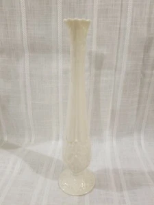 LENOX FLORENTINE BUD VASE IVORY PORCELAIN 11 INCHES TALL EUC - Picture 1 of 2