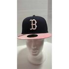 New Era Boston Red Sox Mother's Day On-Field 59FIFTY Fitted Hat Navy Pink UV 7