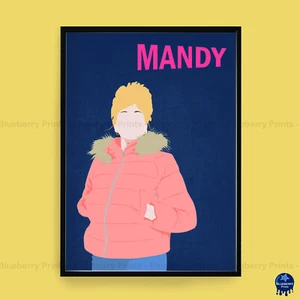 MANDY Comedy Characters Home Decor Minimalist Art Poster Print (3 Sizes) - Picture 1 of 6
