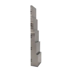 Bloque de calibración medidor de espesor ultrasónico de 5 pasos aleación de titanio 6AL4V - Imagen 1 de 9
