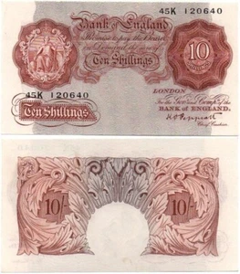 England / Großbritannien - 10 Shillings 1948 aUNC Pick 368a Lemberg-Zp - Bild 1 von 1