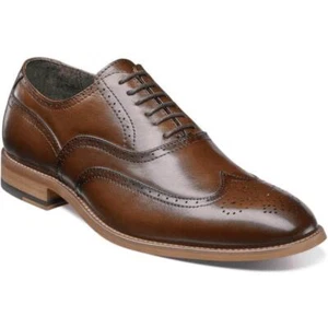 Zapatos para Hombres Dunbar Stacy Adams Cuero Antiguo Coñac Con Cordones Punta de Ala 25064-221 - Imagen 1 de 7