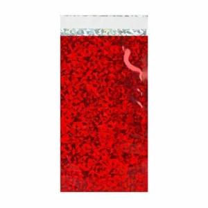Metallic Red Holographic Foil Mailing Bags 4 x 6" 114 x 162mm [C6] - Picture 1 of 1