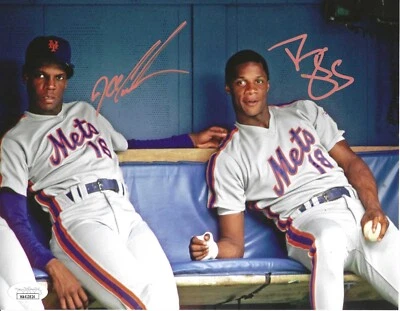 New York Mets Dwight (Doc)  Gooden & Darryl Strawberry  Autographed 8x10 Photo - Image 1 of 4
