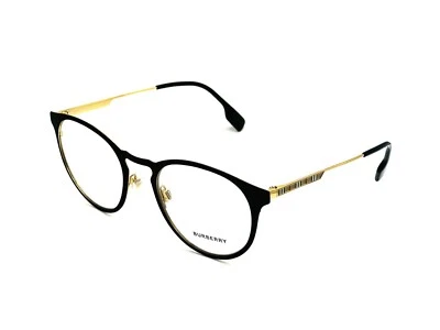 NEW AUTHENTIC BURBERRY B 1360 1017 Black Men Eyeglasses 51mm 21 145 - Image 1 of 4