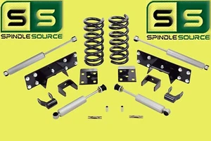 3"/6" Drop Kit + SHOCKS Fits 98-15 Ford Ranger 2WD C-NOTCH FLIP COILS SPR CODE 3 - Picture 1 of 2