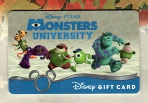 DISNEY Monsters University ( 2012 ) Gift Card ( $0 ) - Picture 1 of 1