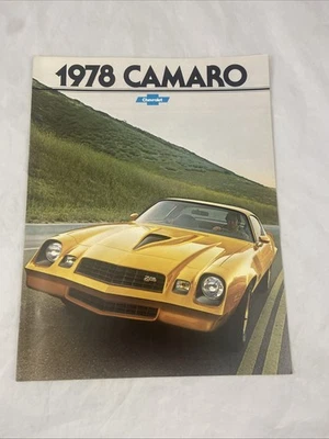 Chevrolet Camaro 1978 y Z28 12 páginas original auto venta folleto catálogo nuevo en stock Foto 1 de 4