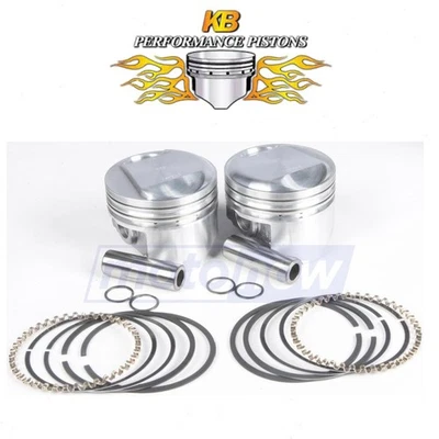 KB Cast Piston Set for 1989-1995 Harley Davidson FLTCU Tour Glide Ultra ig Foto 1 de 4
