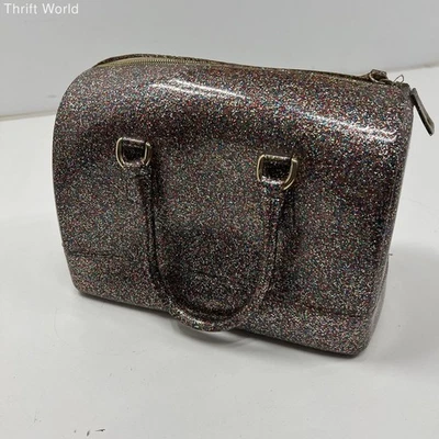 Bolso Furla Multicolor Glitter Jelly Candy Y2K Mini Cartera Herrajes Dorados Foto 1 de 4