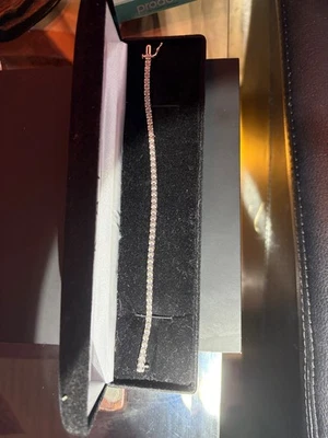 Pulsera tenis diamantes oro 10k usada Foto 1 de 3