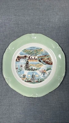 Plato de recuerdo Idaho - Shoshone Falls, esquí Sun Valley Foto 1 de 2