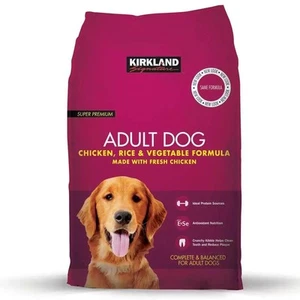 Kirkland Signature Super Premium Adult Dog Food Chicken Rice Formula Pack 12kg - Picture 1 of 2