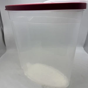 Rubbermaid Pitcher Container Red Lid Plastic Food Storage 1.5 Gallon Oval EUC - Picture 1 of 17