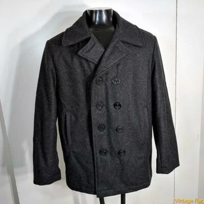 OLD NAVY Wool Blend Jacket Coat Peacoat Mens Size M Dark gray insulated - Image 1 of 4