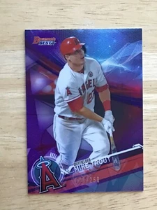 Bowman's Best Mike Trout #25 Purple Refractor 2017/250 - Imagen 1 de 3