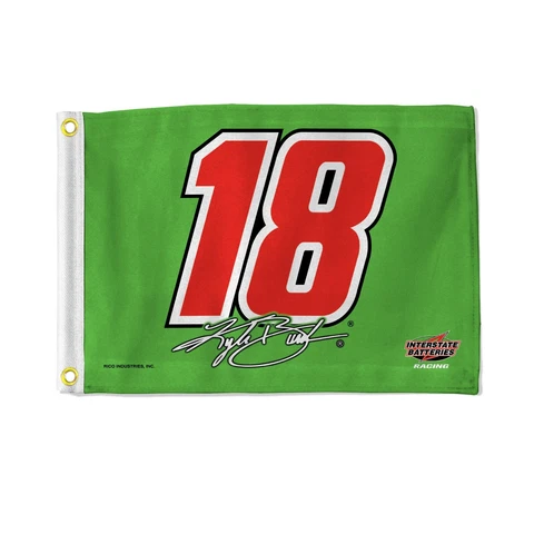 Kyle Busch #18 Flag Boat, Golf Cart, Utility Flag - Green Flag Cover