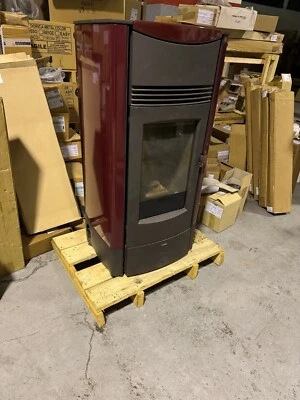 STUFA PELLET  SONIA 11kw BORDEAUX BY SUPERIOR EUROCAMINO - Immagine 1 di 4