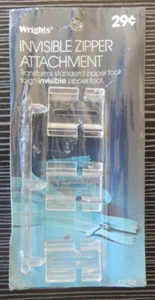 Neu Wrights Nähfußaufsatz UNSICHTBARER REISSVERSCHLUSS #172001 - Bild 1 von 4