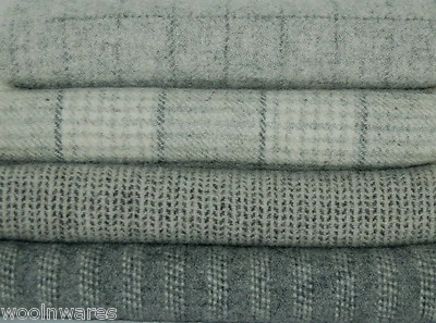 ALFOMBRA TEÑIDA A MANO ENGANCHE LANA Teñida en Molino ~ "MATERIA GRIS-II" (4 piezas. colección) Foto 1 de 4