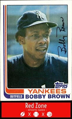 1982 Topps - #791 Bobby Brown NM Set Break. - Image 1 of 2