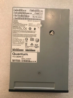 Quantum 12X5251 12X5253 LTO6 HH SAS INTERNAL Tape Drive 9-03574-01 IBM - Image 1 of 2