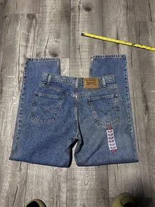 VTG 90s Levis 550 Orange Tab Blue Wash Pants Jeans Men Size 33x30 - Picture 1 of 6