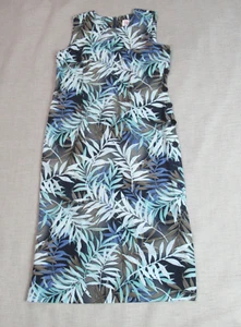 Vintage R&K Originals Dress Womens Size MP Multicolor Floral Tropical Shift Maxi - Picture 1 of 8