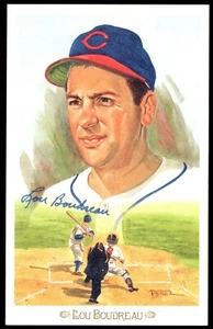 Lou Boudreau SIGNED 1989 Perez-Steele Celebration #7 Post Card AUTO Indians HOF - Picture 1 of 3