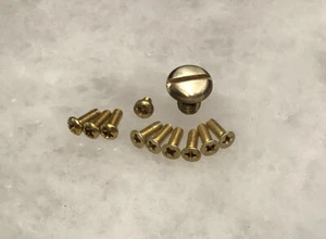 Solid Brass Screws Set For Emerson Sheepdog CQC-8 Horseman Mini Commander Knife - Picture 1 of 5