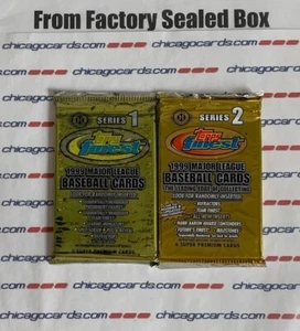 1999 Topps Finest Baseball Series 1&2 Hobby Packs Look4 #'ed Gold Refractor - Picture 1 of 9