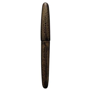 Wancher Dream Pen Fountain Pen Ebonite Hirota lacquer Gold and crack paint Japan - Picture 1 of 6