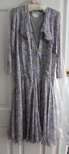 Designer Christina Stambolian, Silk Cocktail Dress size 14, Excellent condition - Picture 1 of 7