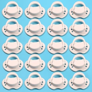 20PC White Reborn Magnetic Pacifier Dummy for Newborn Baby Dolls Accessories DIY - Picture 1 of 7
