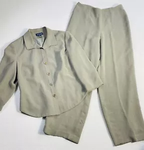 Ann Taylor Women's 2-Piece Suit Blazer Jacket Pants Tan/Brown (see Photos) - Picture 1 of 19