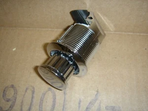 Harley FLHP Saddlebag Hockey Puck *KIT* Push Button Replacement CHRM Knob *ONLY* - Picture 1 of 2