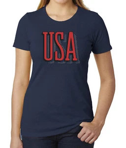Women's USA Patriot T-shirts, 4th of July Shirts, Women's Graphic Tees - Picture 1 of 7
