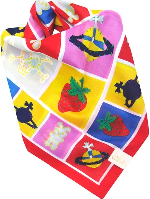 Lenço Vivienne Westwood Orbe Crânio Miffy Morango Tartan + Envoltório para Presente - 50cm - Imagem 1 de 4