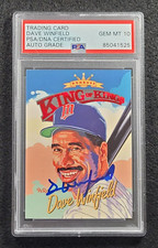 1994 DAVE WINFIELD Signed Donruss DIAMOND KINGS Card-MINNESOTA TWINS-PSA 10 Auto