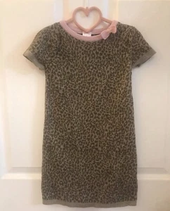 Girl's Cheetah animal print dress size 5 preowned Okie Dokie Brand - Picture 1 of 3